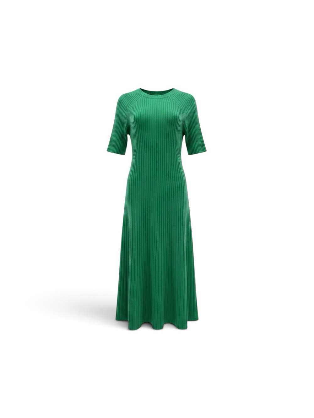 Bloomingdale's Emerald Green Cashmere Ribbed Maxi Dress